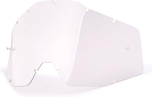 Lentille de lunettes de rechange 100 % pour Racecraft/Accuri/Strata, transparente antibuée