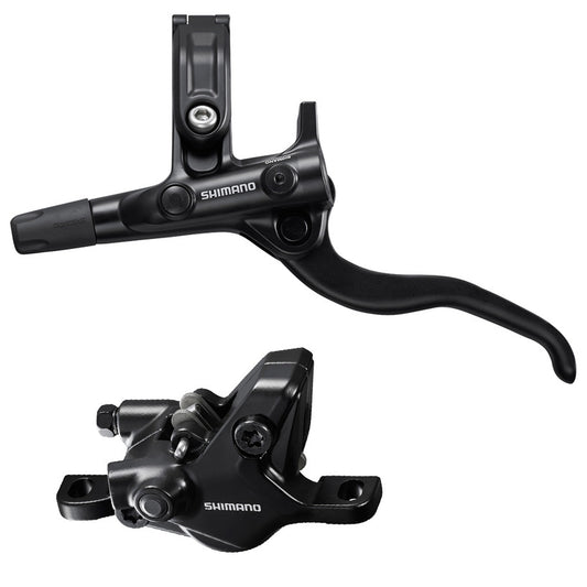Shimano, Deore BL-M4100 / BR-MT410, MTB Hydraulic Disc Brake, Front, Post mount, Disc: Not included, Black